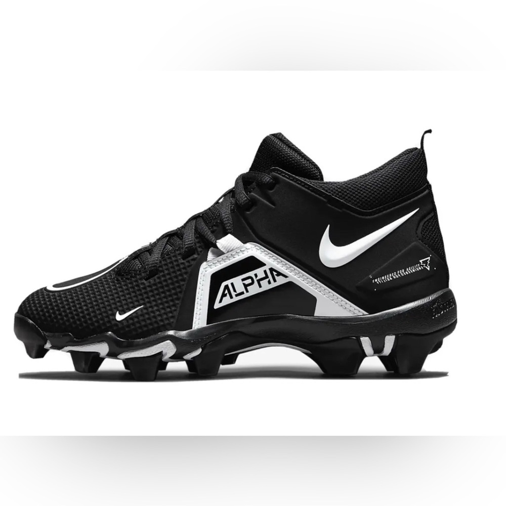 Nike Alpha Menace Pro 3 Black White Football Cleats 🏈